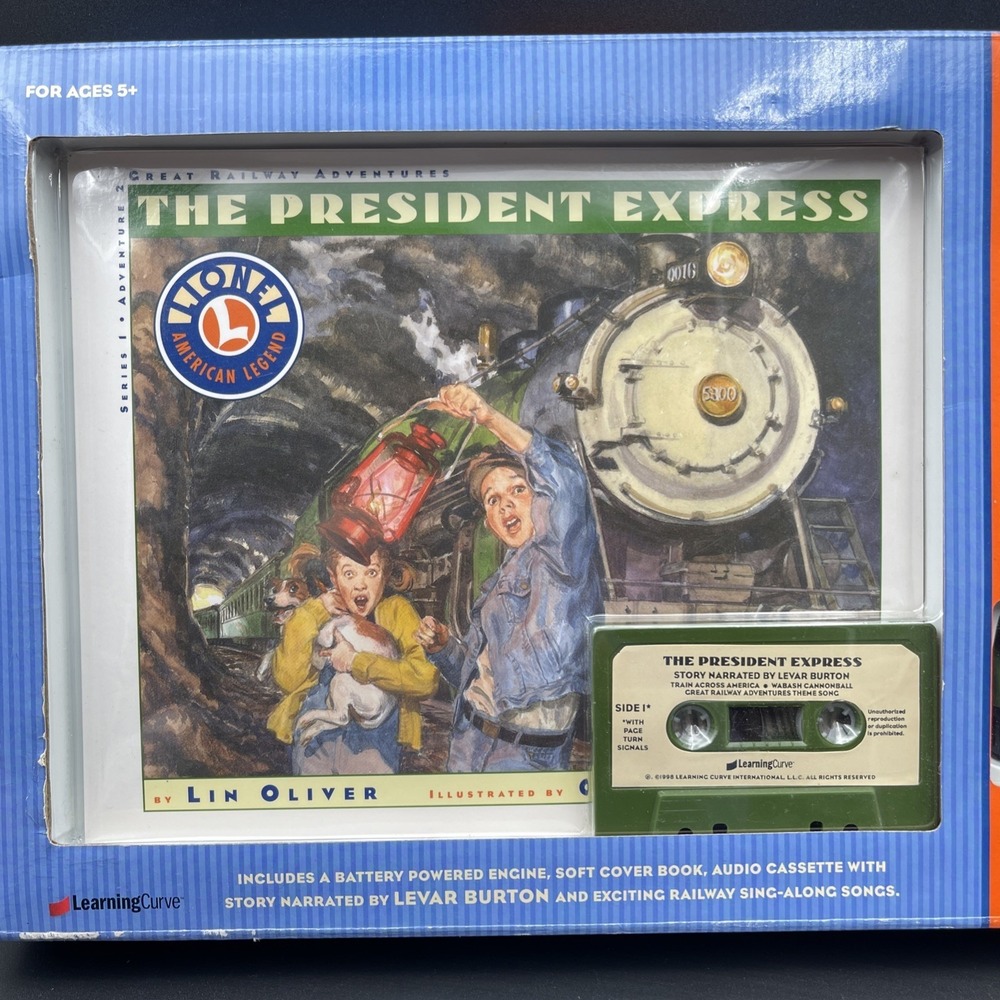 Lionel Great Railway Adventures The President Pack w Engine Cassette & Book READ - Picture 4 of 8